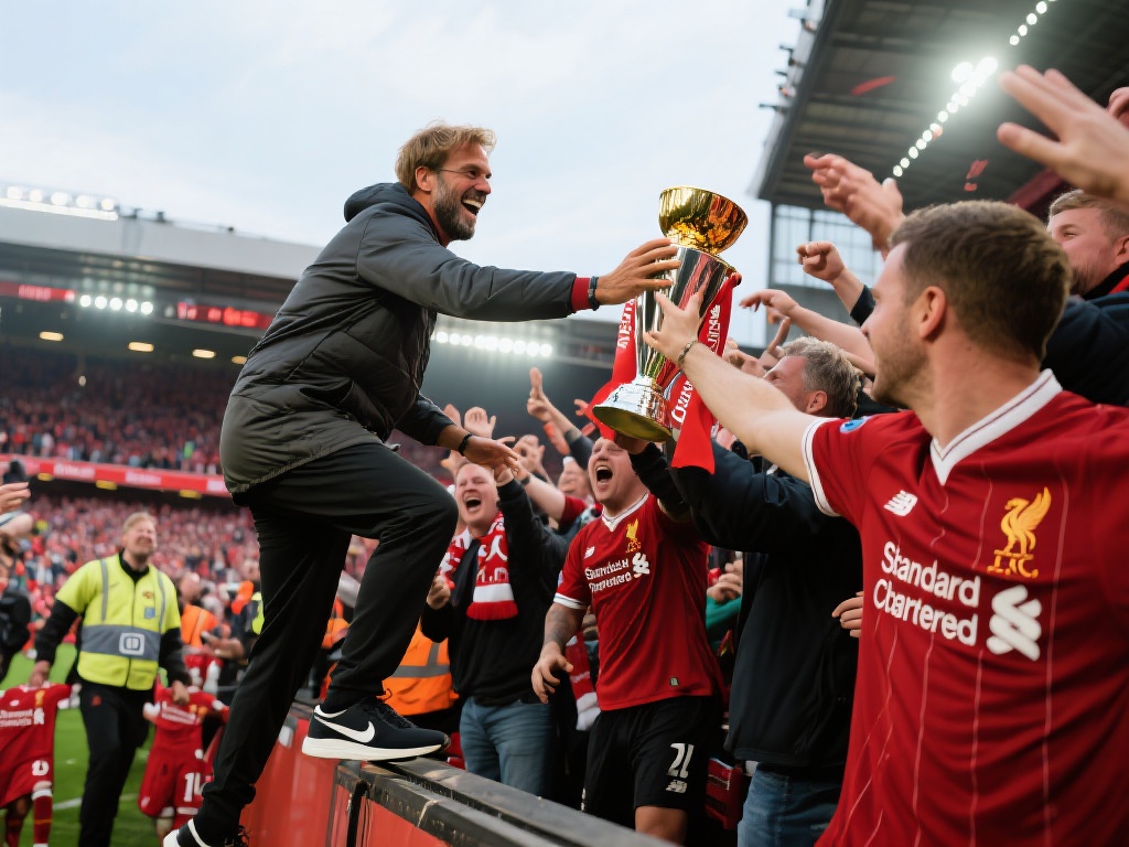 类似的情感互动在足球历史上并不少见。例如,2019年利物浦主教练克洛普在赢得欧冠冠军后,也曾冲上看台与球迷一同庆祝。那一刻,克洛普不仅成为了球队的英雄,也成为了球迷心中的“家人”。事后统计显示,利物浦的社交媒体粉丝量在短时间内激增了数百万,球衣销量也创下新高。这说明,教练或球员与球迷之间的真挚互动,往往能带来意想不到的正面效应。